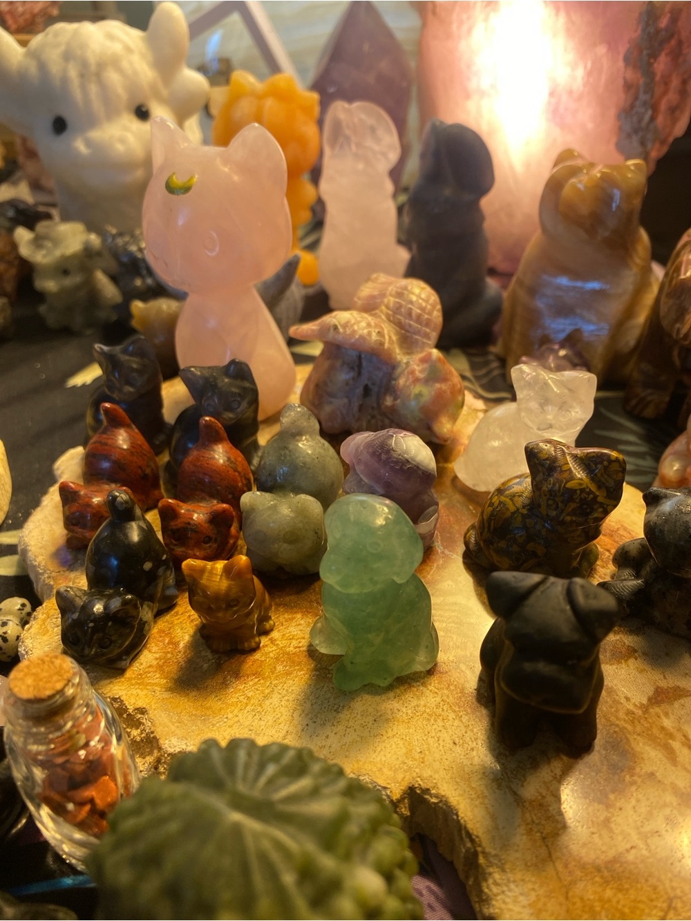 Live unlisted Crystal Small animal Figurines - Decorative Mini Sculpture